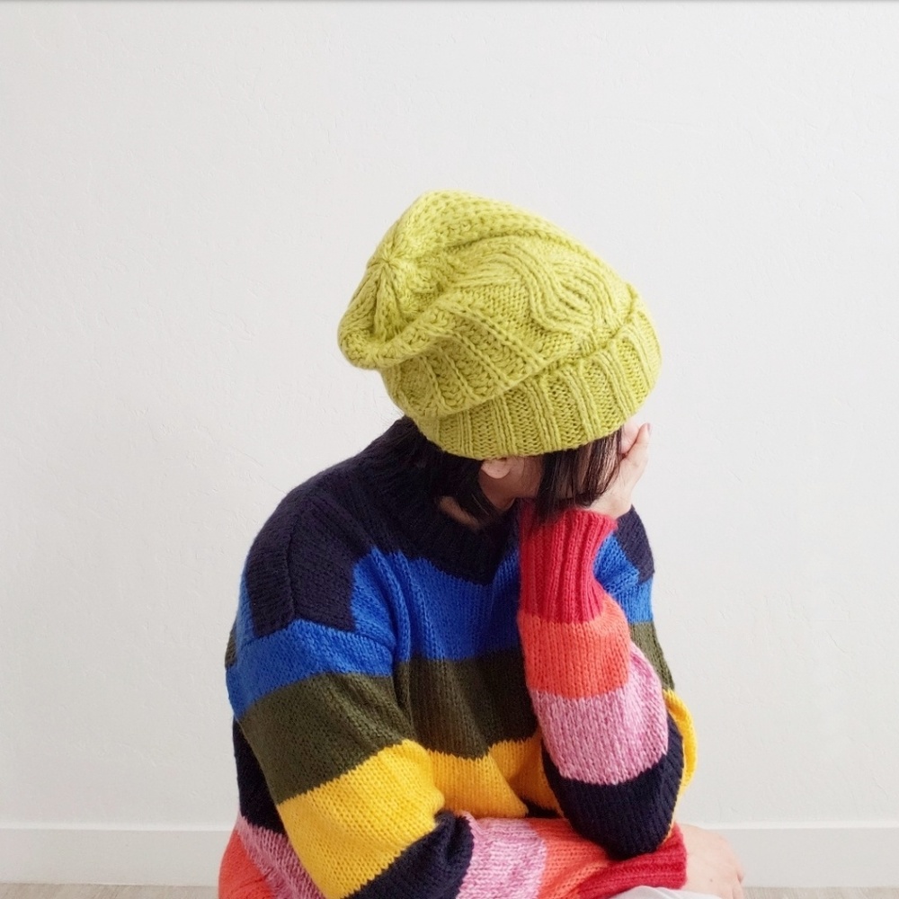SALE! NWT FREE PEOPLE KNIT BEANIE ONE SIZE - Picture 3 of 4